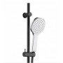 Kaya Rail Shower Matte Black With Chrome Head Kaya Rail Shower Matte Black With Chrome Head